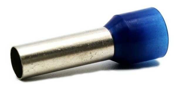 Hilpress Aderendhülsen 16 mm² isoliert blau Hülse 18 mm lang  Kupfer verzinnt.jpg